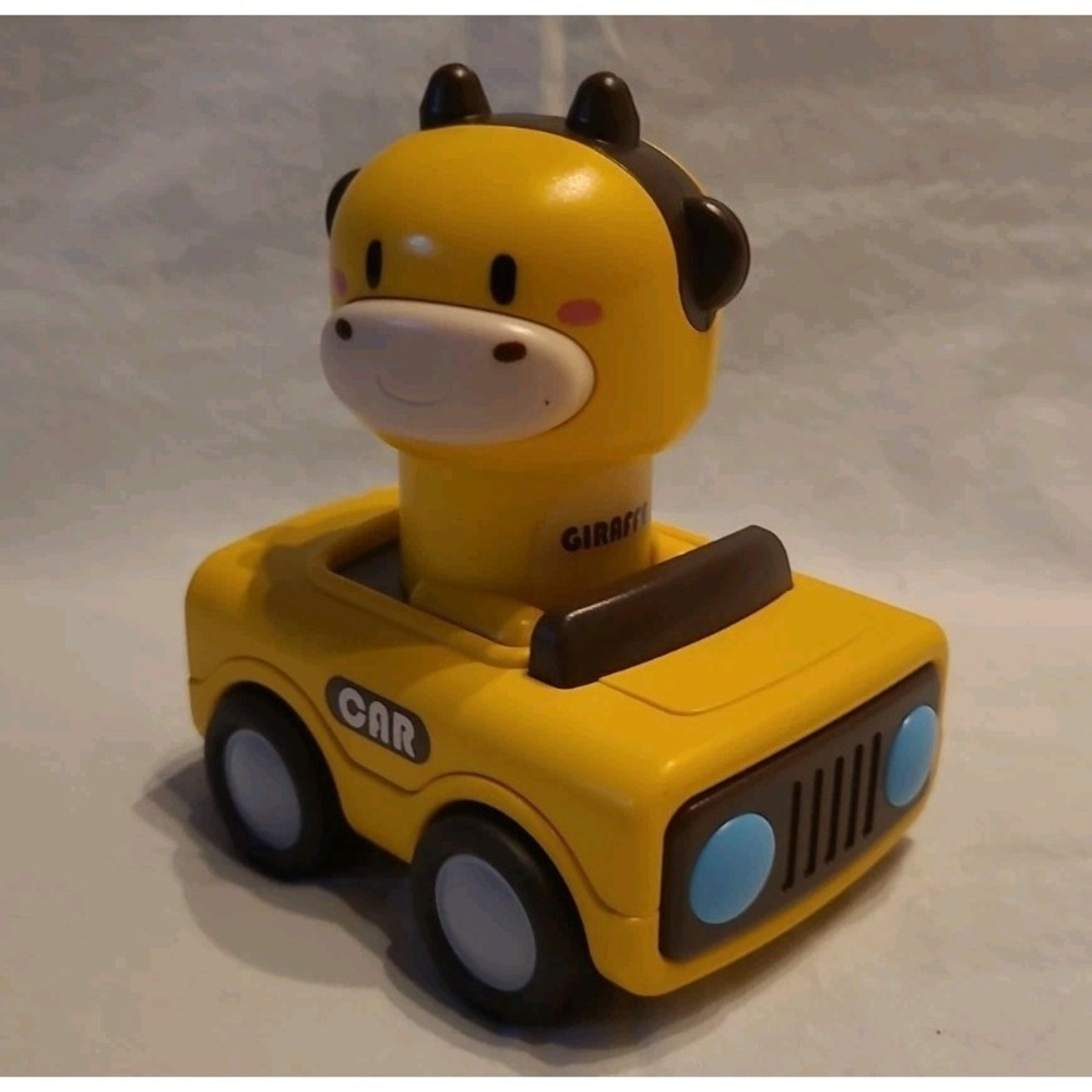 Iplay Yellow Giraffe Push And Go Car Toy For Toddlers